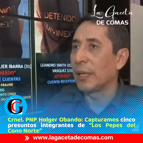 Crnel. PNP Holger Obando: Desarticulamos banda que extorsionaba a mototaxistas de Comas