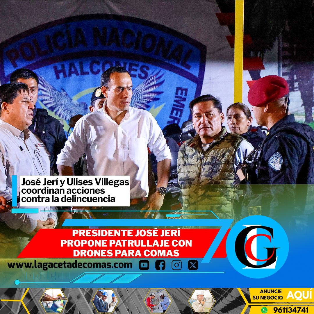 Presidente José Jerí propone patrullaje con drones para Comas