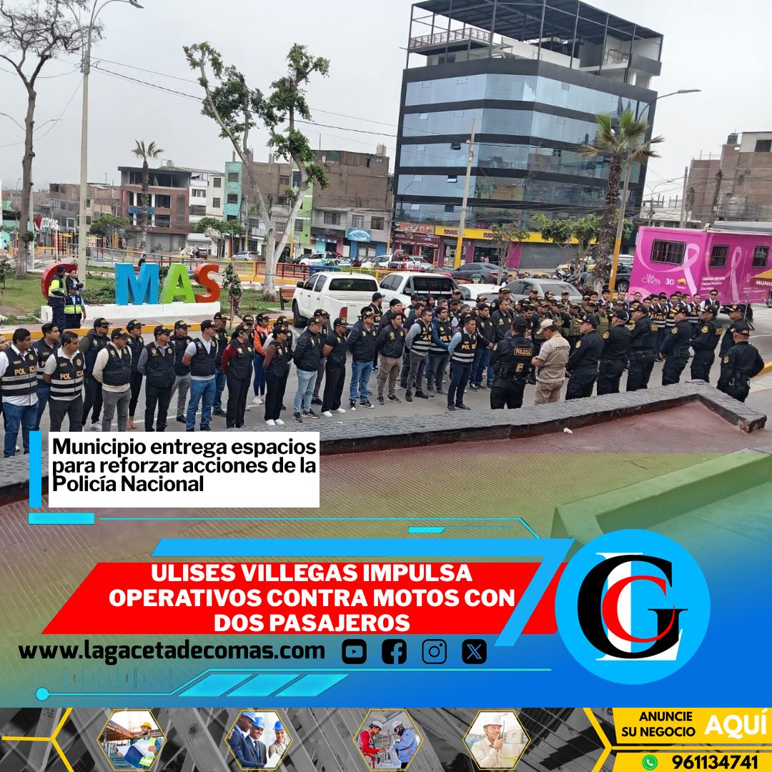 Ulises Villegas impulsa operativos contra motos con dos pasajeros