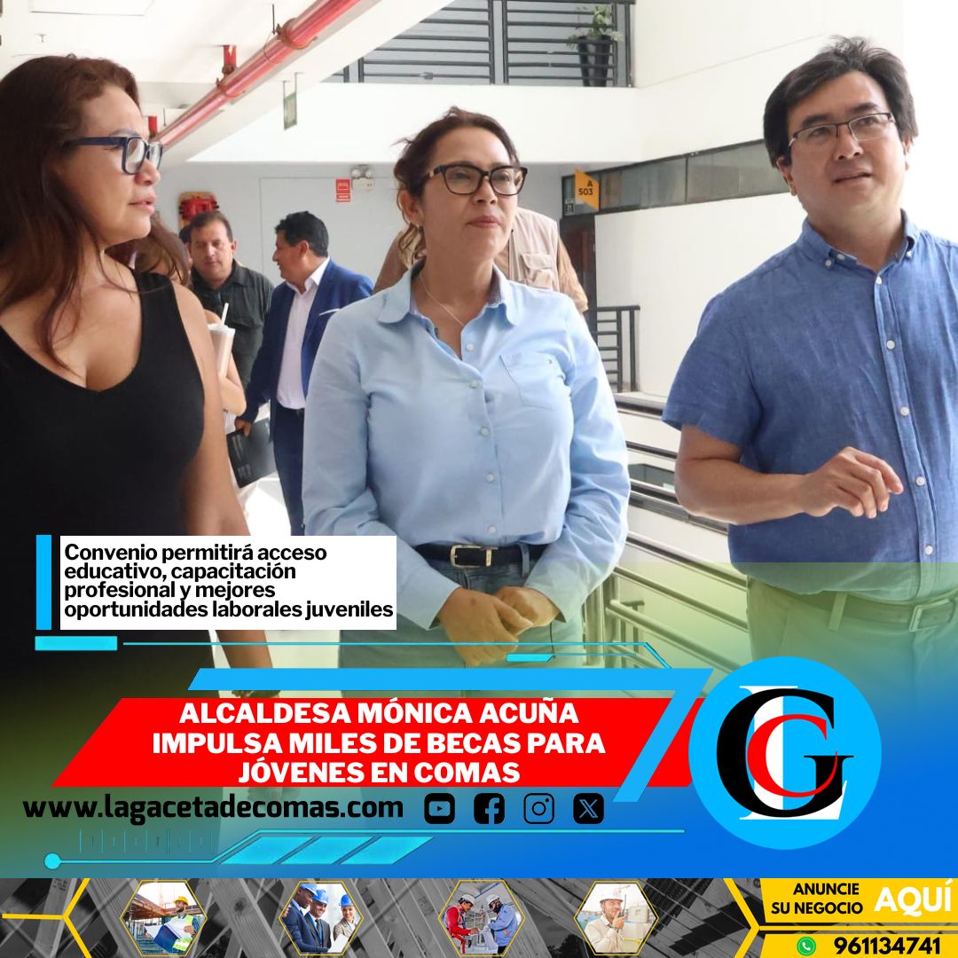 Alcaldesa Mónica Acuña impulsa miles de becas para jóvenes en Comas