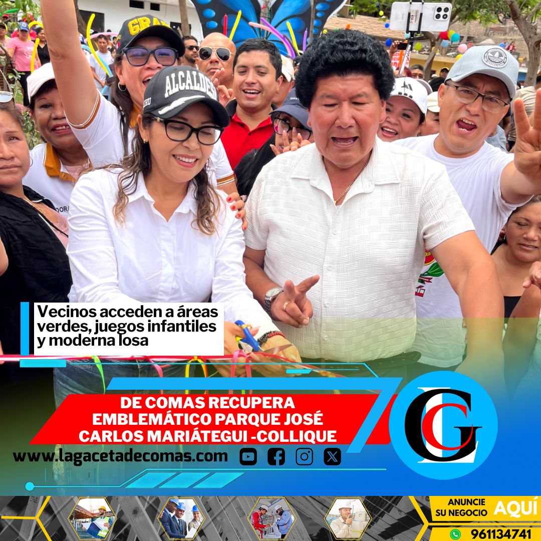 Alcaldesa de Comas recupera emblemático parque José Carlos Mariátegui