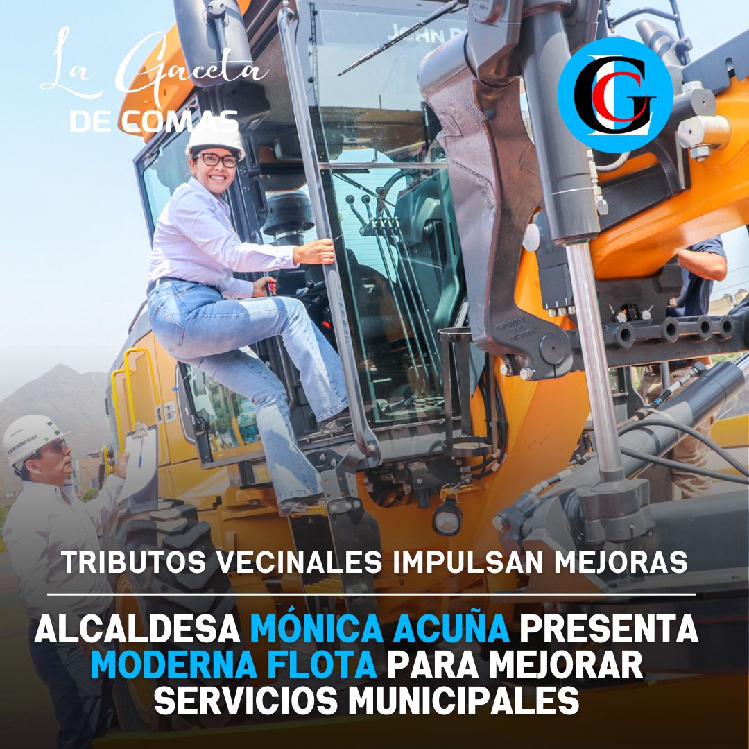 Alcaldesa Mónica Acuña presenta moderna flota para mejorar servicios municipales