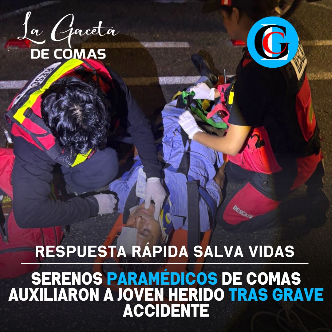 Serenos paramédicos de Comas auxiliaron a joven herido tras grave accidente