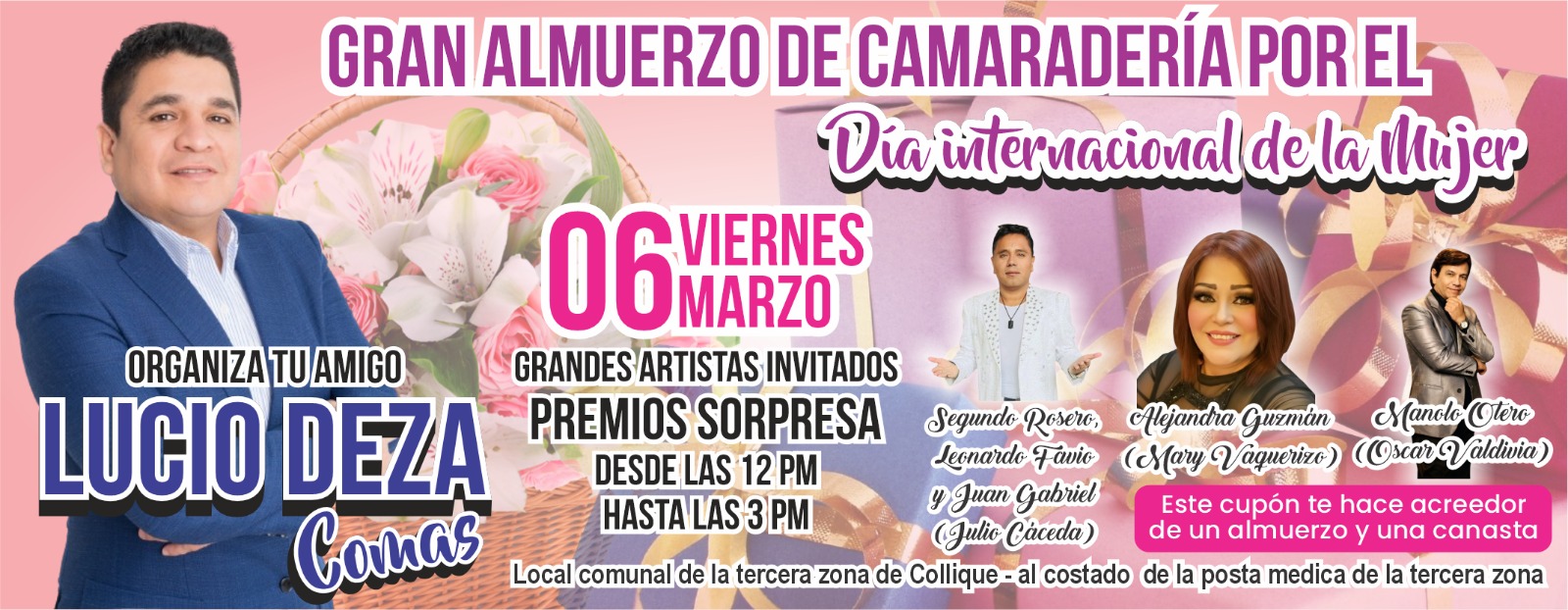 Lucio Deza homenajea a mujeres luchadoras de Collique con celebración en Comas