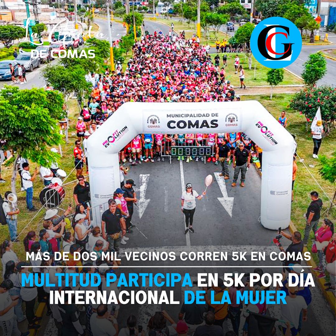 Más de dos mil vecinos en Comas corren 5K por la mujer