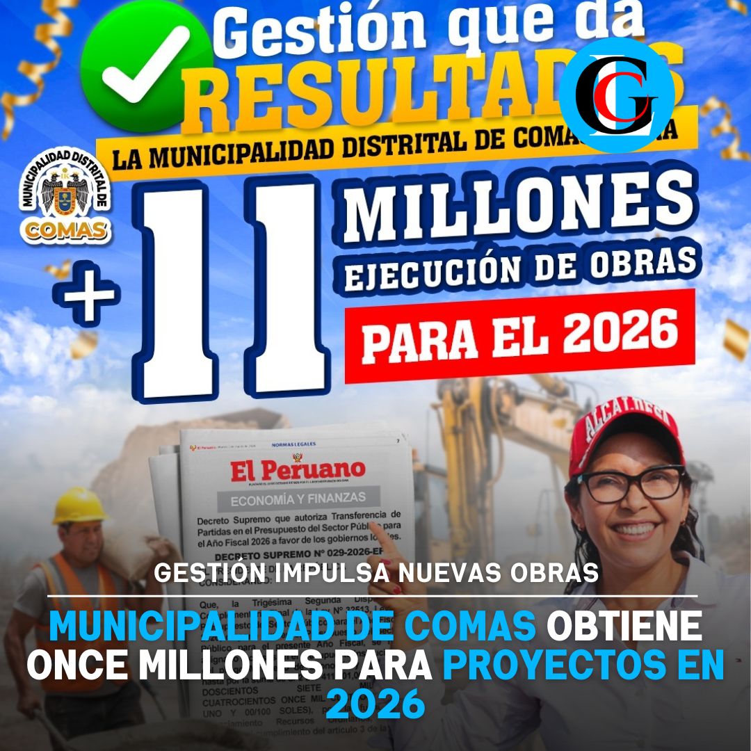 Comas asegura más de once millones para nuevas obras distritales