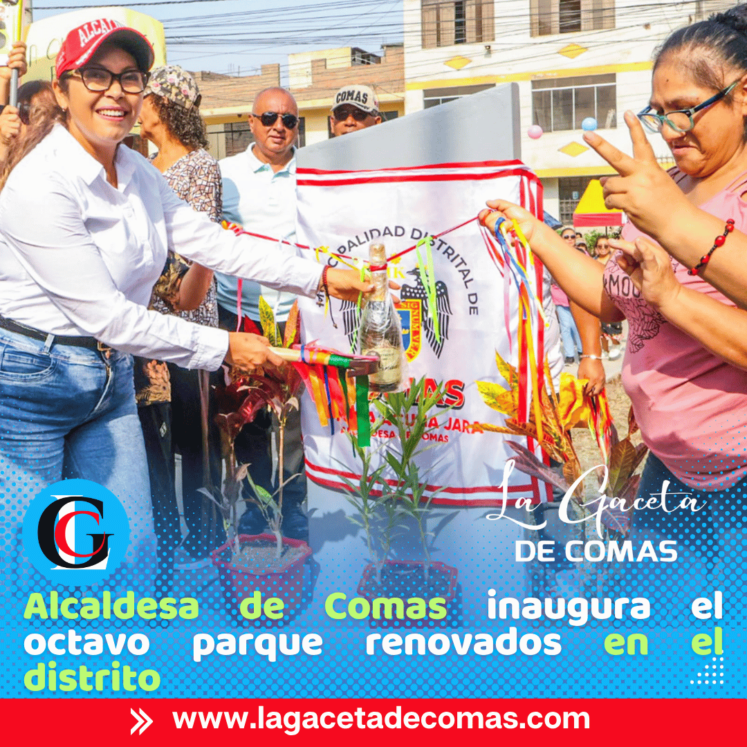 Alcaldesa Mónica Acuña inaugura octavo parque renovado en Comas
