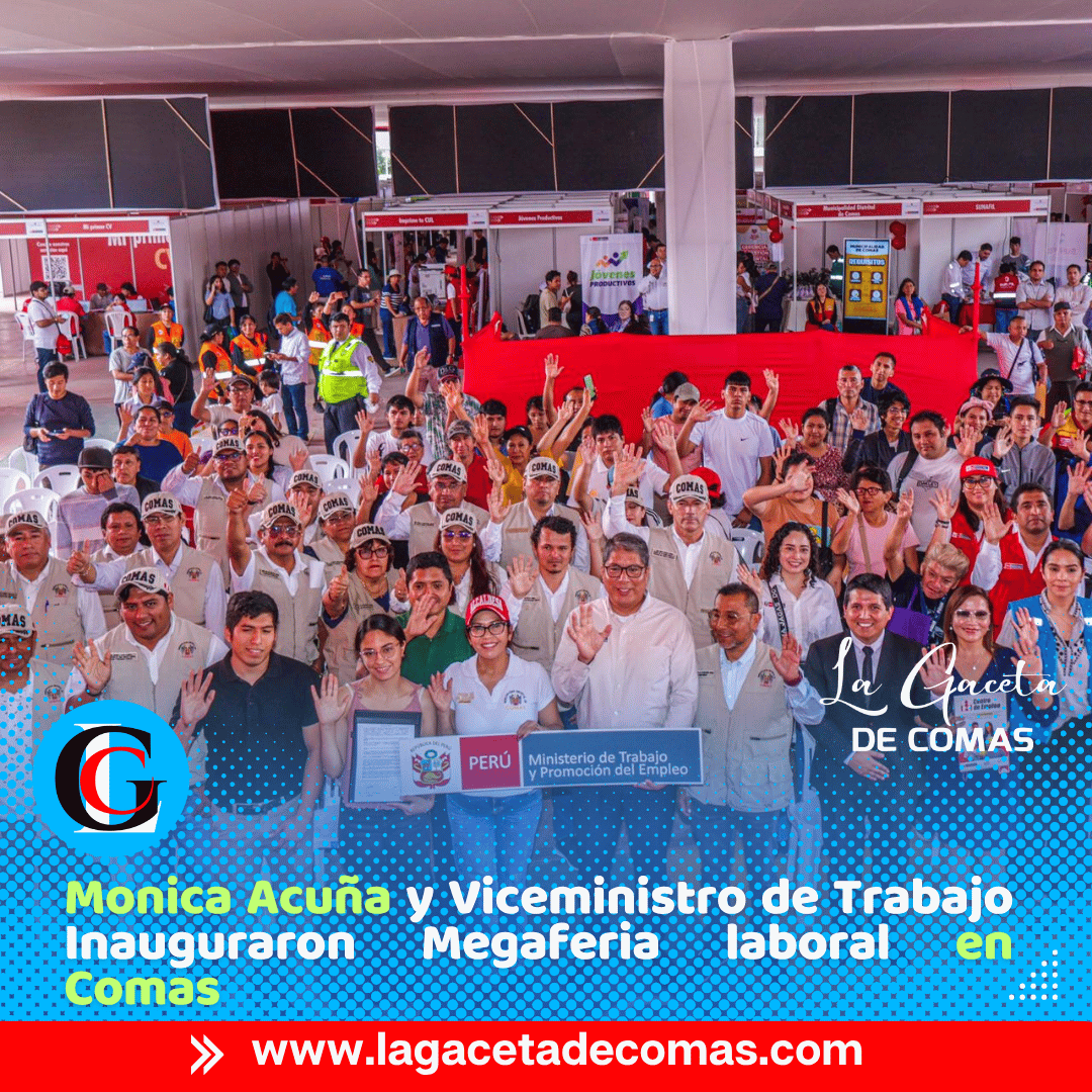 Monica Acuña y Viceministro de Trabajo Inauguraron Megaferia laboral en Comas