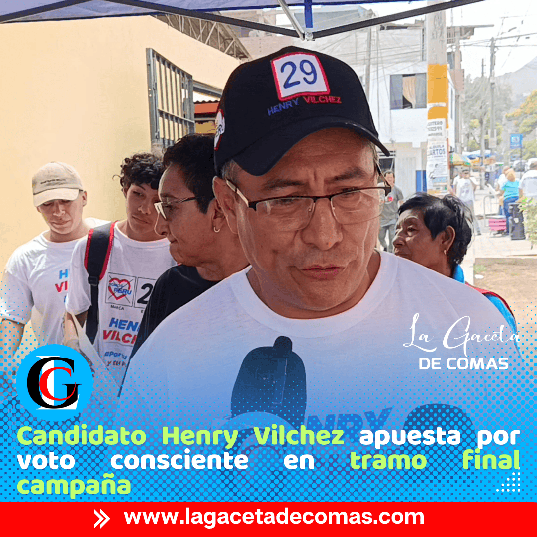 Candidato de Somos Perú Henry Vilchez refuerza mensaje con enfoque en inclusión