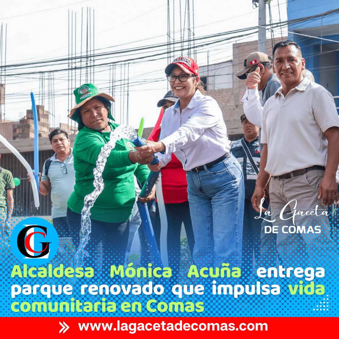 Alcaldesa Mónica Acuña inaugura noveno parque renovado en Tungasuca Comas