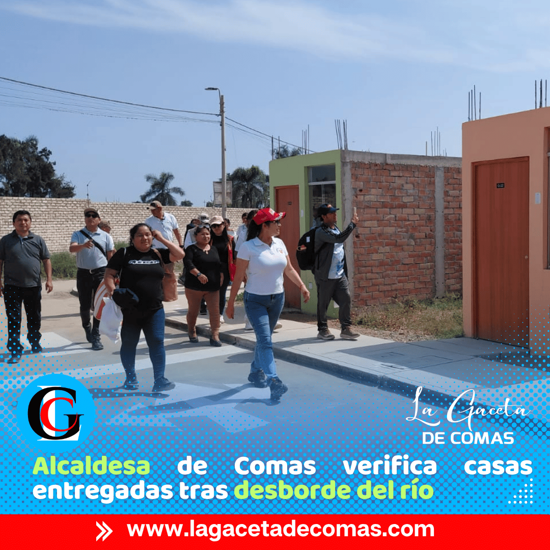 Alcaldesa Mónica Acuña supervisa viviendas para familias afectadas por fenómeno Yaku