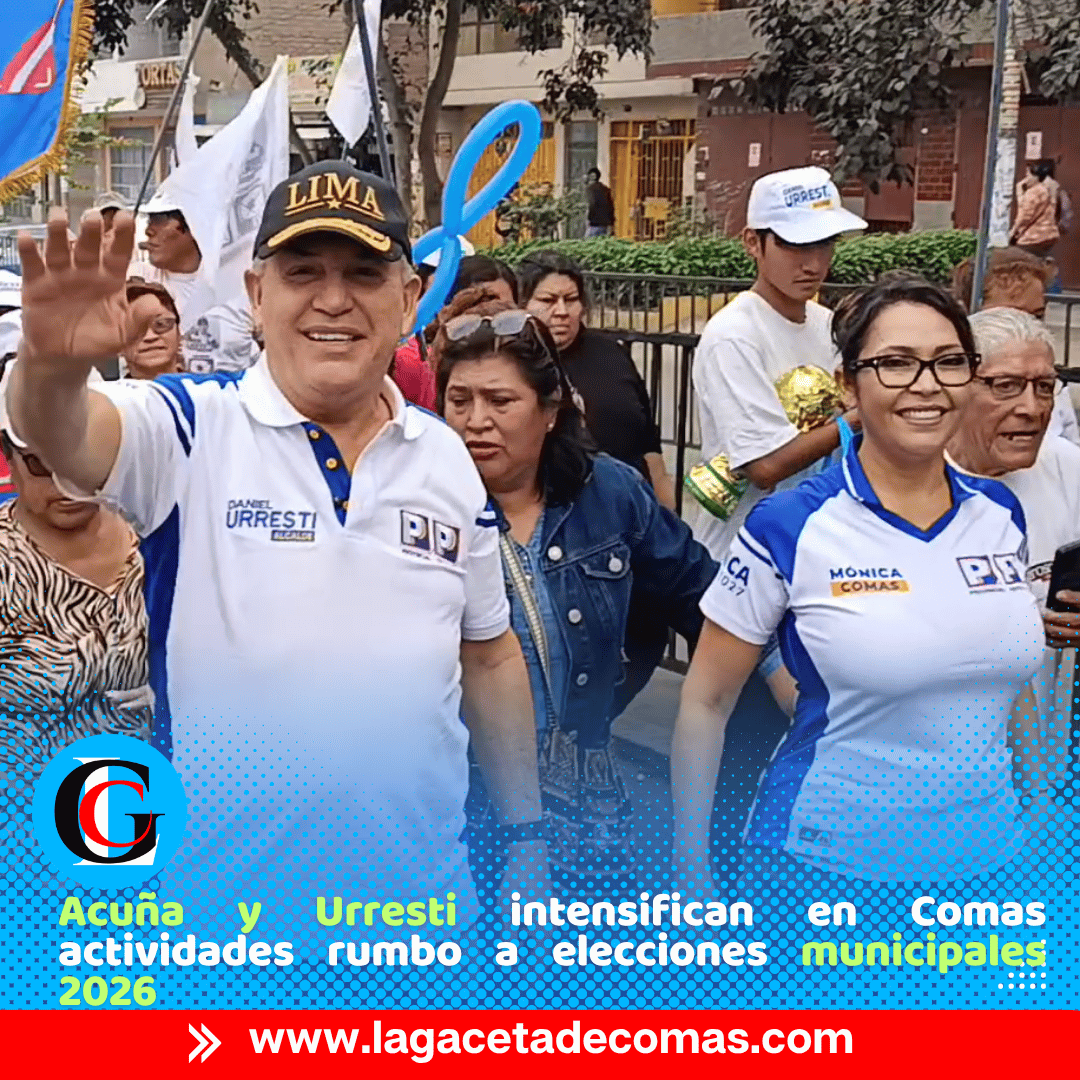 Mónica Acuña y Urresti recorren Comas con propuestas electorales