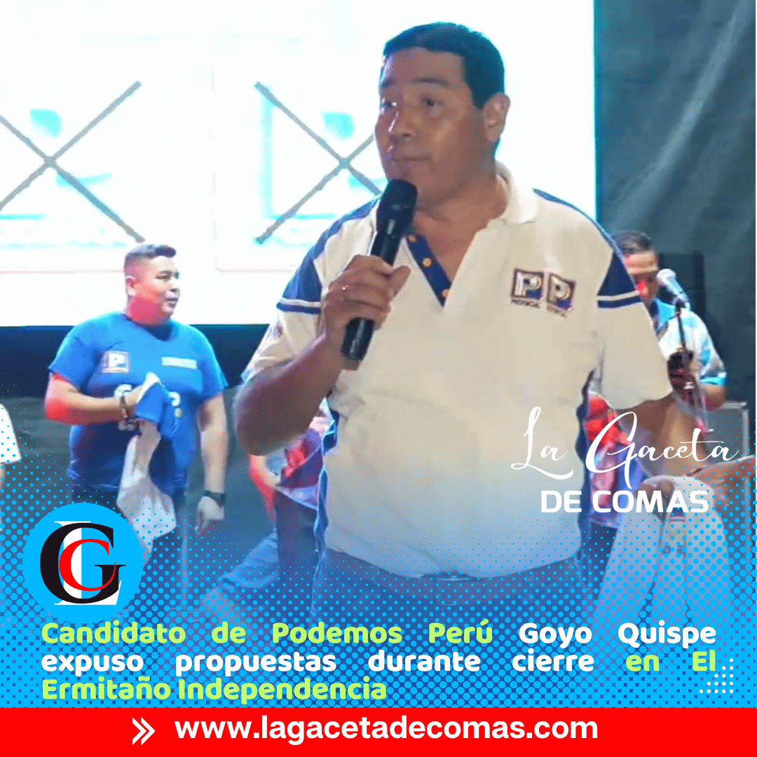 Candidato Goyo Quispe cerró campaña prometiendo seguridad y grandes obras para Independencia