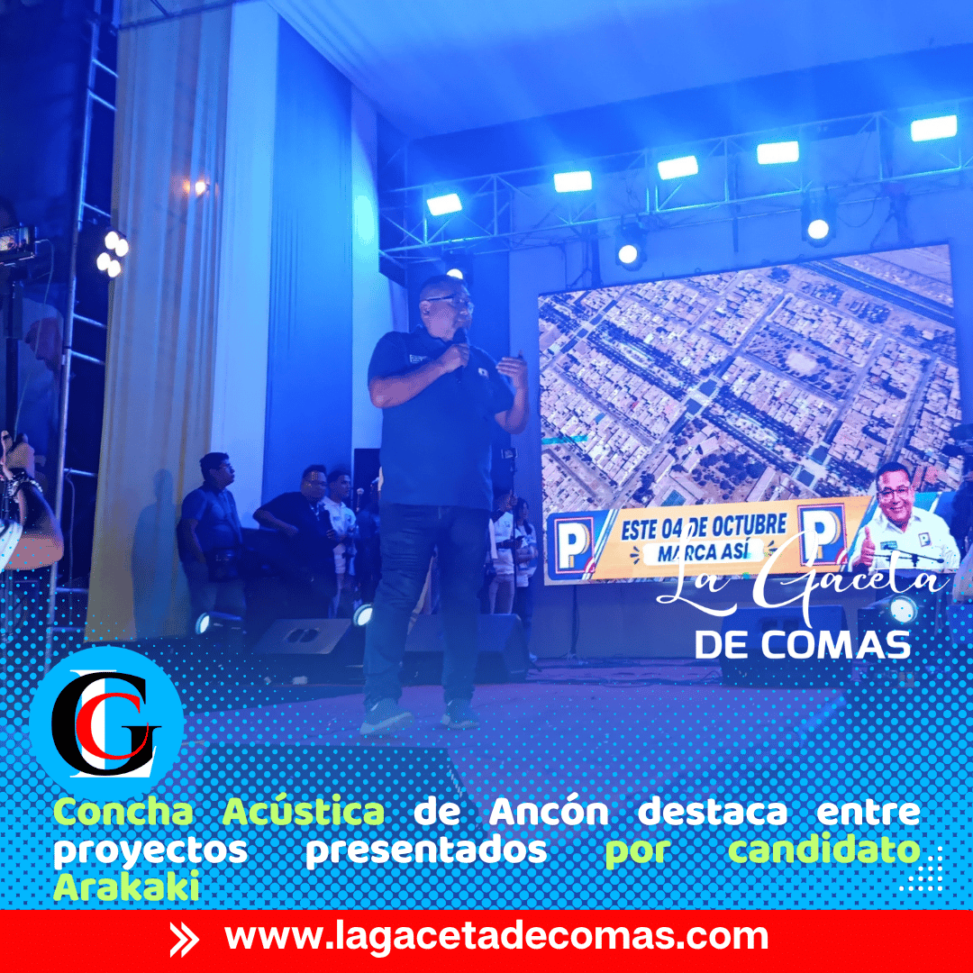 Concha Acústica de Ancón destaca entre proyectos presentados por Candidato Arakaki